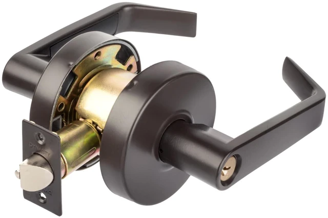 Main image of Augusta Storeroom Lever Lockset, ADA, Grade 2, Oil Rubbed Bronze ADA Compliant Storeroom Door Lever Lockset For Storage Room Or Commercial Facility, Grade 2 Heavy Duty Construction