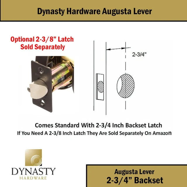 Alt view image 5 of 7 - Augusta Office/Entry Lever Lockset, ADA, Grade 2, Oil Rubbed Bronze ADA Compliant Commercial Door Lever Lockset For Office, Entry Or Warehouse Use, Grade 2 Heavy Duty Construction