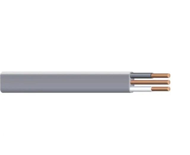 Alt view image 2 of 4 - 12/2 UF B Wire with Ground, 50 ft, Gray Solid Copper Direct Burial Cable for Outdoor & Underground Use, 600V