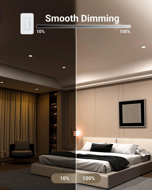 Alt view image 5 of 7 - 24 Pack 4 Inch Slim Canless LED Recessed Lights, 10W 5CCT, Dimmable Selectable CCT 2700K/3000K/4000K/5000K/6000K, 700LM, Junction Box, Canless Ceiling Light Slim, Wafer Thin, Ceiling Downlight