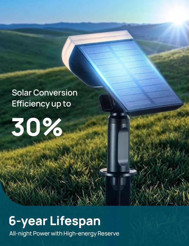 Alt view image 3 of 7 - Solar Lights Outdoor Waterproof LED Spotlights Warm White 6 Pack Starray, 3 Lighting Modes, 650LM, 3000K, Dusk to Dawn, In-Ground Wall-Mounted for Landscape Yard Garden Tree Flag Pathway