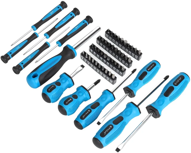 Alt view image 6 of 6 - 220-Piece Home Tool Set, Household Repairing Tool Kit, Blue Included 12-Inch Wide Mouth Open Storage Tool Bag, For Beginners, For Home Repair and Maintenance, Great for Gifts