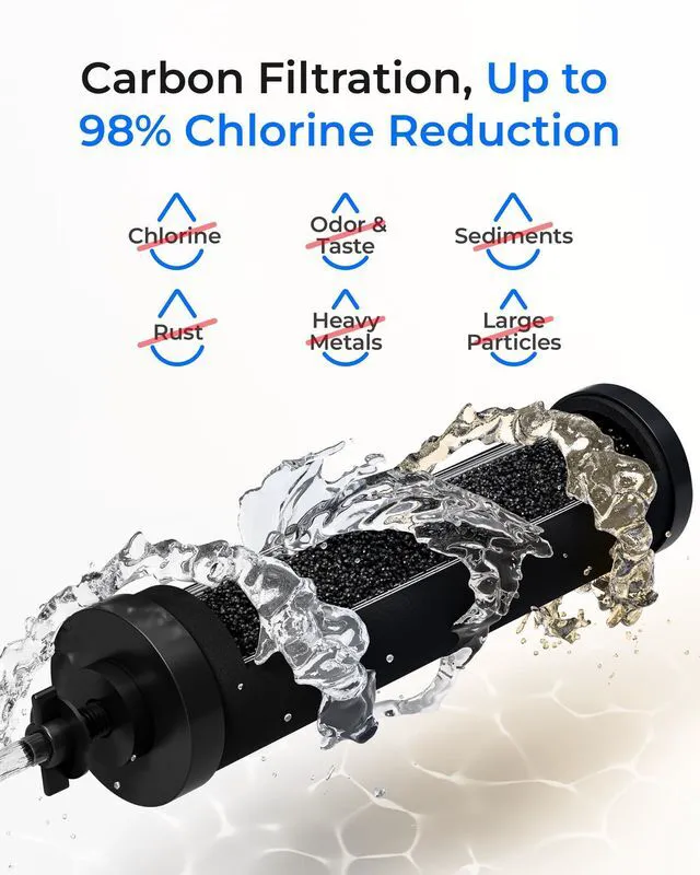 Alt view image 3 of 7 - Silver Ions Black Water Filter, Replacement for Berkey® BB9-2® Compatible with Berkey® Purewell®, ProOne®, BB9-2®, Gravity Water Filter System, NSF/ANSI 372 Certified