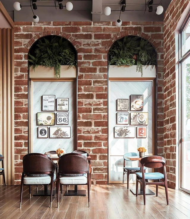 Alt view image 4 of 6 - Red Brick Wallpaper Self-Adhesive Peel and Stick Wallpaper Waterproof and Removable Good for Home Decoration and Furniture Renovation 35.4 x 393.7 Inch