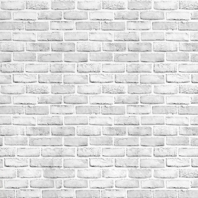 Main image of White Brick Wallpaper, Self-Adhesive Peel and Stick Wallpaper Waterproof and Removable Good for Home Decoration and Furniture Renovation (17.5 x 394Inch)
