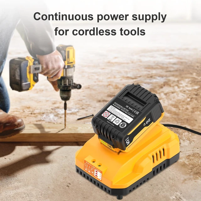 Alt view image 7 of 7 - 20V Max Battery Replacement 2-Pack Upgraded 5.0Ah for Dewalt Battery - High Capacity with DCB112 Battery Charger Station for DCB200 DCB120
