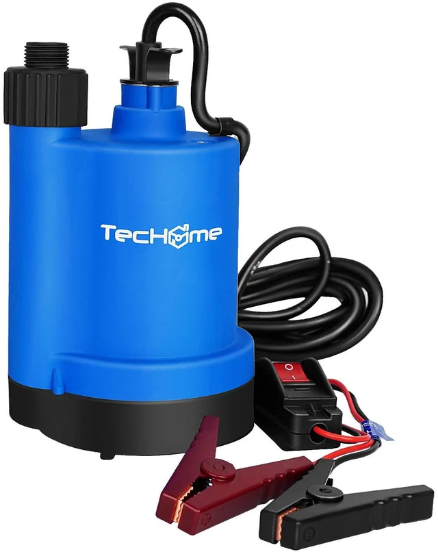 Main image of 12v Sump Pump Submersible Water Pump Water Transfer Pump. 1500GPH, with 20 Feet Power Cord