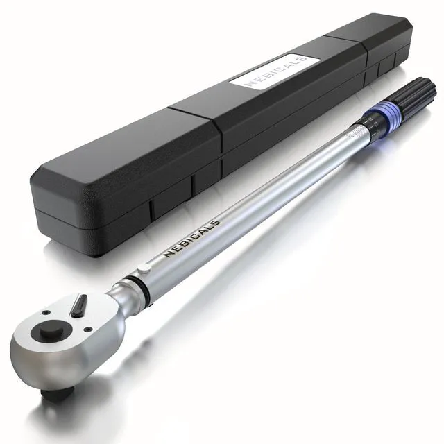 Main image of 3/4'' 100-400 Ft Lb Torque Wrench Heavy Duty, Dual Direction High hardness, Long, Stored In a Solid Case, Quick Release, Cr-V