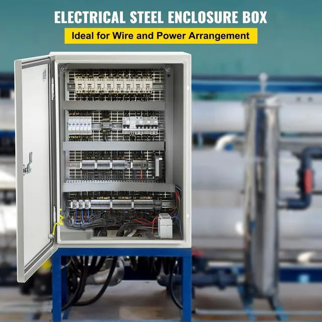 Alt view image 2 of 7 - NEMA Steel Enclosure, 16 x 12 x 8'' NEMA 4X Steel Electrical Box, IP66 Waterproof & Dustproof, Outdoor/Indoor Electrical Junction Box, with Mounting Plate