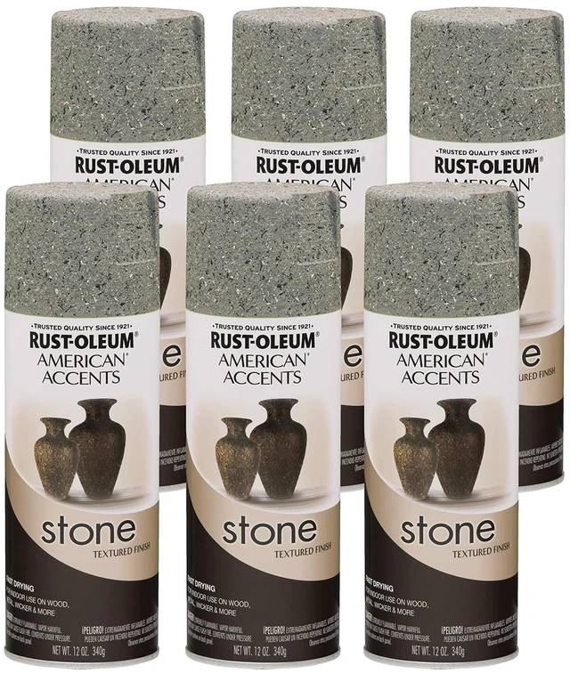 Main image of Stone Creations Gray Stone Spray Paint Textured Stone Appearance, Home Décor And Craft Projects, Multi-Surface Coverage, 12 Oz