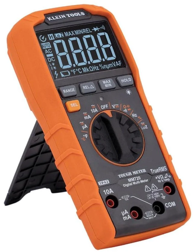 Alt view image 2 of 7 - MM720 Digital Multimeter, Auto-Ranging TRMS, Low Impedance (LoZ), 1000V AC/DC Voltage, 10A AC/DC Current, 60 MOhms Resistance