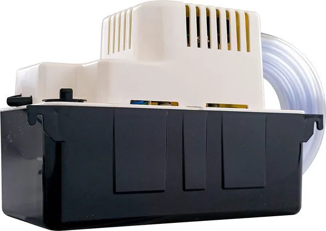 Main image of VCMA-20ULST 115 Volt, 80 GPH, 1/30 HP Automatic Condensate Removal Pump for HVAC/Refrigeration Systems/Dehumidifiers with Overflow Detection Switch and 20-Foot Tubing, White/Black, 554435