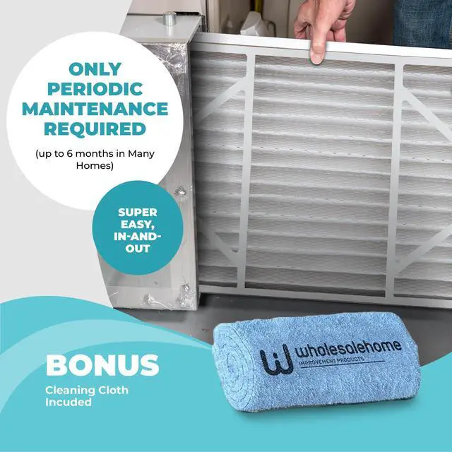 Alt view image 7 of 7 - Lennox X6673 20x25x5 Air Filter MERV 11 HVAC AC Furnace Filters, Lennox Filter for Home with Cleaning Cloth, 3-Pack (Actual Size: 19.75 x 24.75 x 4.38 Inches)