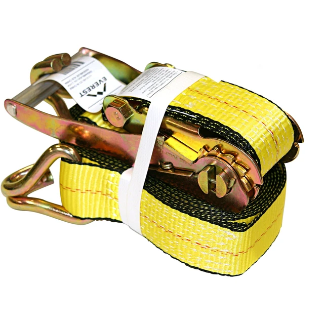 Alt view image 7 of 7 - Premium Ratchet Tie Down 1 PK 2 in 27 FT- 3333 LBS Working Load 10000 LBS Break Strength Double J Hook Cargo Straps Perfect for Moving Appliances,Lawn Equipment and Motorcycles,(Pack of 6)
