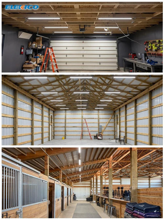 Alt view image 2 of 6 - 6 Pack 50w 4ft Led Shop Light, Super Bright 7500lm 5000k V Shape 4' Led Shop Lights, Linkable 4 Foot Led Shop Lights for Garage Warehouse, Supermarket, Basement, Barn, Storage Area