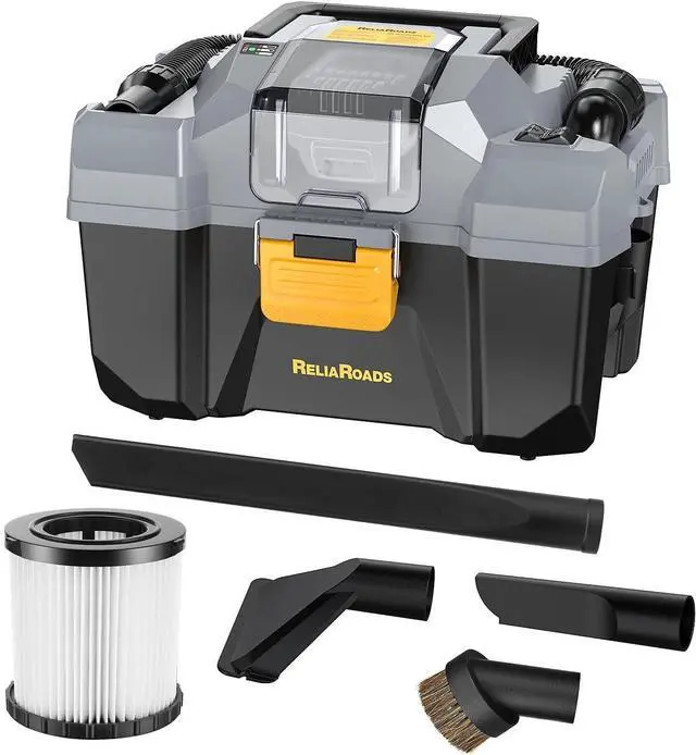 Main image of 20V Cordless Vacuum Cleaner-Wet/Dry Shop Vac,2.6 Gallon Capacity,Compatible with DeWALT Batteries (Bare Tool - No Battery & No Charger),Ideal for Cleaning Car,Home Spaces,and Workshops RCSV-20