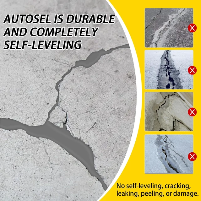 Alt view image 6 of 7 - Concrete Crack Filler, Cement Crack Filler, Self-Leveling Concrete Crack Repair Filler, High-Elasticity Waterproof Caulking Glue for Driveways, Walkways, Patios, and Driveway Crack Repair 10 PCS