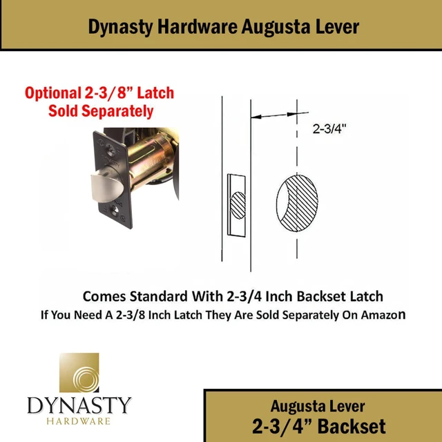 Alt view image 5 of 7 - Augusta Passage Lever Set, ADA, Grade 2, Oil Rubbed Bronze ADA Compliant Passage Door Lever Lockset For Hallway Or Closet Use, Non-Locking, Grade 2 Heavy Duty Construction