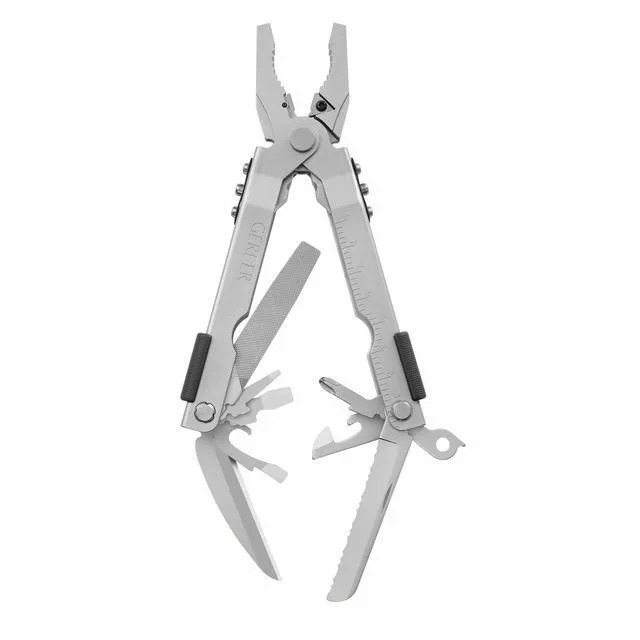 Alt view image 2 of 6 - Gear Multi-Plier 600 Blunt Nose Multitool with 14 Tools - Includes Knife, Pliers, Nylon Sheath & More - Made in USA - Stainless Steel Tool