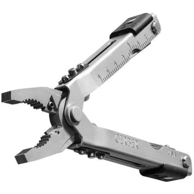 Alt view image 4 of 6 - Gear Multi-Plier 600 Blunt Nose Multitool with 14 Tools - Includes Knife, Pliers, Nylon Sheath & More - Made in USA - Stainless Steel Tool