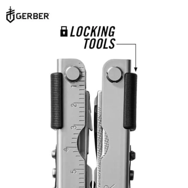 Alt view image 5 of 6 - Gear Multi-Plier 600 Blunt Nose Multitool with 14 Tools - Includes Knife, Pliers, Nylon Sheath & More - Made in USA - Stainless Steel Tool
