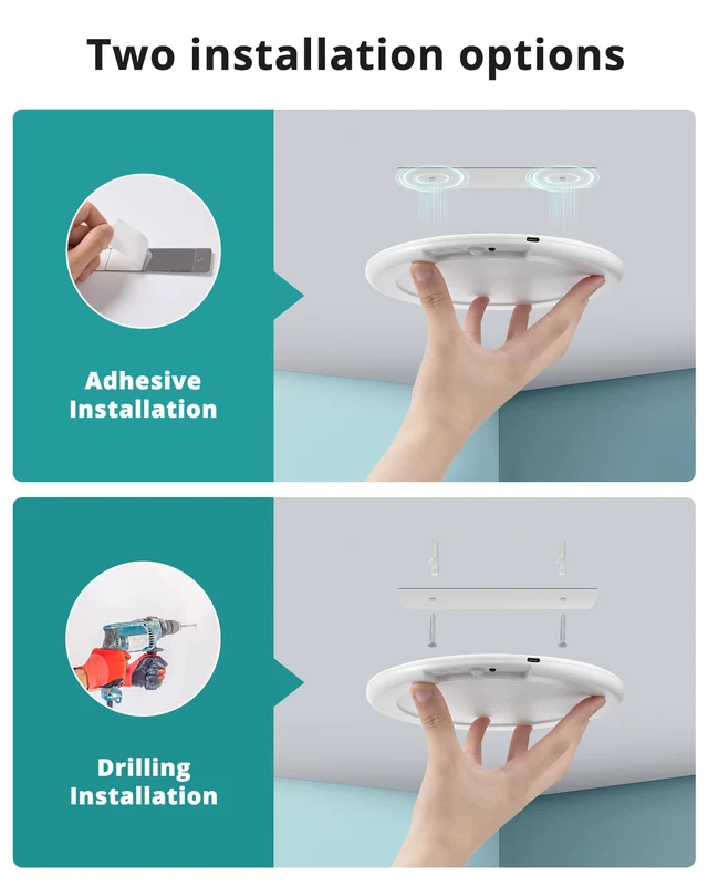 Alt view image 2 of 7 - 4Pcs Battery Operated Ceiling Lights Rechargeable with Motion Sensor Wireless Shower Light with Remote, 3000K 4500K 6500K 7.48", Dimmable Stick On Battery Light for Ceiling,Lámparas Recargables