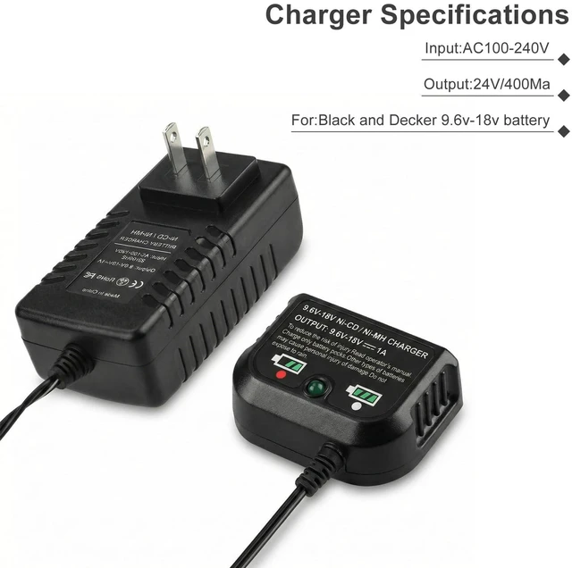 Alt view image 3 of 7 - 2Pack 4.5Ah Replacement for Black and Decker 18V Battery with Charger HPB18 HPB18-OPE Compatible with Black Decker Battery Charger 18 Volt A1718 FS18FL Firestorm Cordless Power Tool