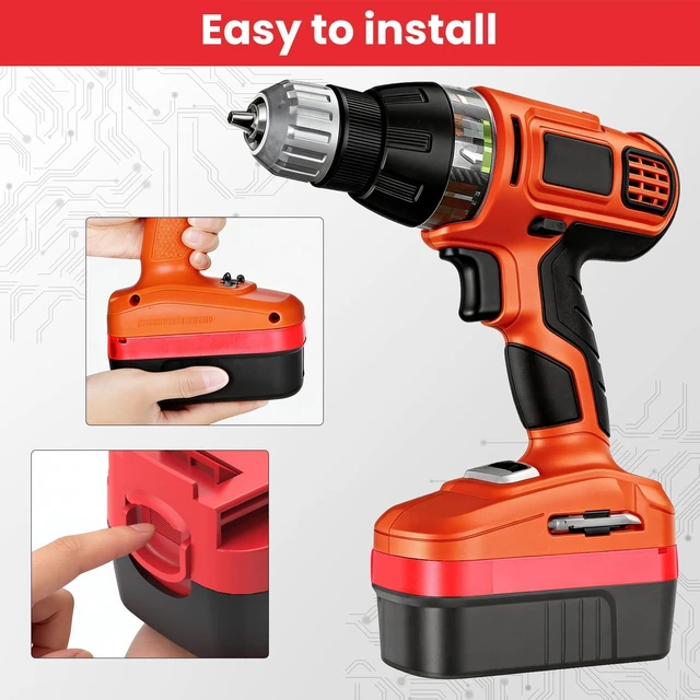 Alt view image 5 of 7 - 2Pack 4.5Ah Replacement for Black and Decker 18V Battery with Charger HPB18 HPB18-OPE Compatible with Black Decker Battery Charger 18 Volt A1718 FS18FL Firestorm Cordless Power Tool