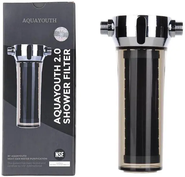 Main image of 2.0 Carbon Shower Head Filter System | Removes Chlorine, Heavy Metals, And More | Great For Dry Skin/ Hair, And More | NSF Certified
