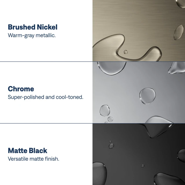 Alt view image 5 of 6 - Gibson Chrome Posi-Temp Pressure-Balancing Modern Shower Handle Only Trim, Valve Required, T2901BN