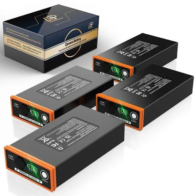 Main image of Power Mag 5Ah Rechargeable Lithium Battery 4 Pack, Compatible with Moultrie Edge Battery Pack Series Cameras (Edge, Edge2, Edge2 Pro), Long-Lasting Trail Camera Power Solution