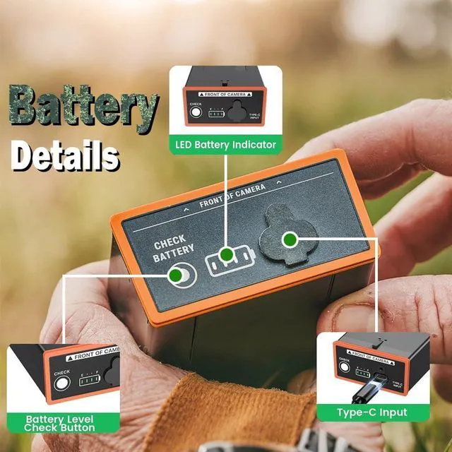 Alt view image 4 of 7 - Power Mag 5Ah Rechargeable Lithium Battery 4 Pack, Compatible with Moultrie Edge Battery Pack Series Cameras (Edge, Edge2, Edge2 Pro), Long-Lasting Trail Camera Power Solution