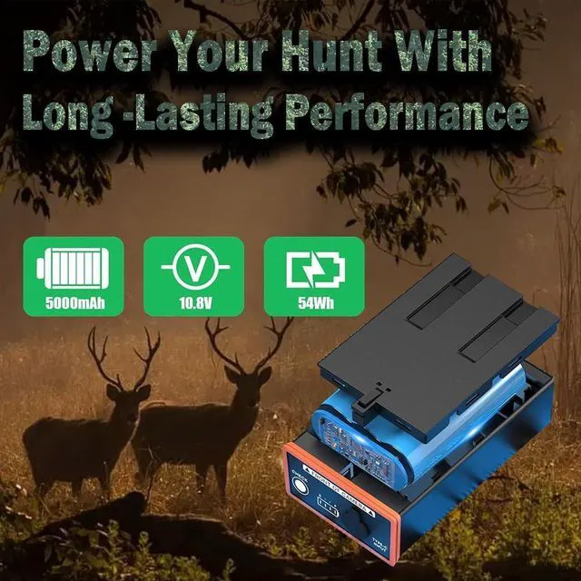 Alt view image 5 of 7 - Power Mag 5Ah Rechargeable Lithium Battery 4 Pack, Compatible with Moultrie Edge Battery Pack Series Cameras (Edge, Edge2, Edge2 Pro), Long-Lasting Trail Camera Power Solution