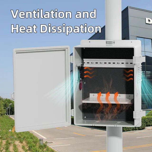Alt view image 2 of 6 - White Outdoor Electrical Box Waterproof Nema Enclosure 16x11x6 Plastic WiFi Box with Fan Vented Dust Screen (Pack of 2)
