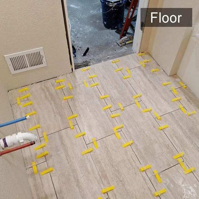 Alt view image 6 of 7 - Tile Leveling System with Plier,3400 Tile Spacers 1/16" and 200 Wedges Tile Leveling Clips with Tile Plier, Anti Lippage Tile Leveler Spacers for Professional Ceramic Tile and Stone Installation
