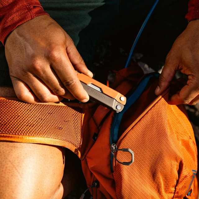 Alt view image 7 of 7 - Bond 14-in-1 Lightweight Multi-Tool, Camping, EDC, Burnt Sienna 420HC Blade, Spring-Action Pliers, Screwdrivers & Scissors for Camping, Hiking & EDC