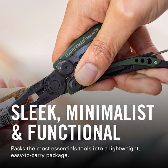 Alt view image 2 of 7 - Skeletool 7-in-1 Lightweight Multi-Tool, Stainless Steel Open-Frame Design with Carabiner Clip, Needlenose Pliers, Combo Knife & Bottle Opener for EDC & Outdoors