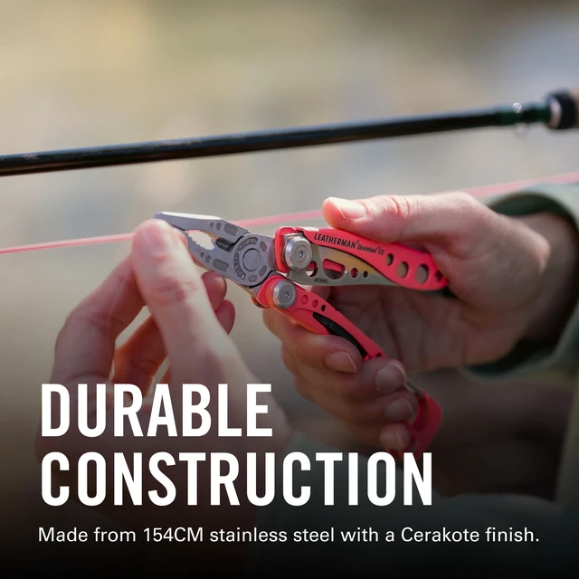Alt view image 5 of 7 - Skeletool 7-in-1 Lightweight Multi-Tool, Stainless Steel Open-Frame Design with Carabiner Clip, Needlenose Pliers, Combo Knife & Bottle Opener for EDC & Outdoors