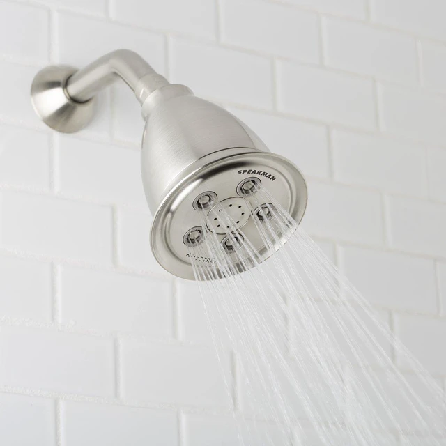 Alt view image 4 of 7 - Brushed Nickel S-2005-HB-BN Hotel Anystream High Pressure Shower Head-2.5 GPM Adjustable Replacement Bathroom Showerhead