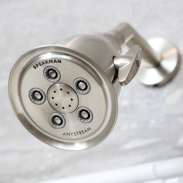 Alt view image 6 of 7 - Brushed Nickel S-2005-HB-BN Hotel Anystream High Pressure Shower Head-2.5 GPM Adjustable Replacement Bathroom Showerhead