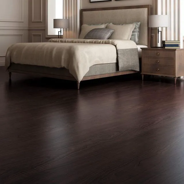 Alt view image 2 of 7 - 36-Pack Wood Texture Peel and Stick Vinyl Flooring Tiles, Brown Stone 18 & 54 sq.ft Options, Rigid Surface Hard Core, Waterproof, Self-Adhesive, Impact Resistant, Fit Indoor Household Spaces