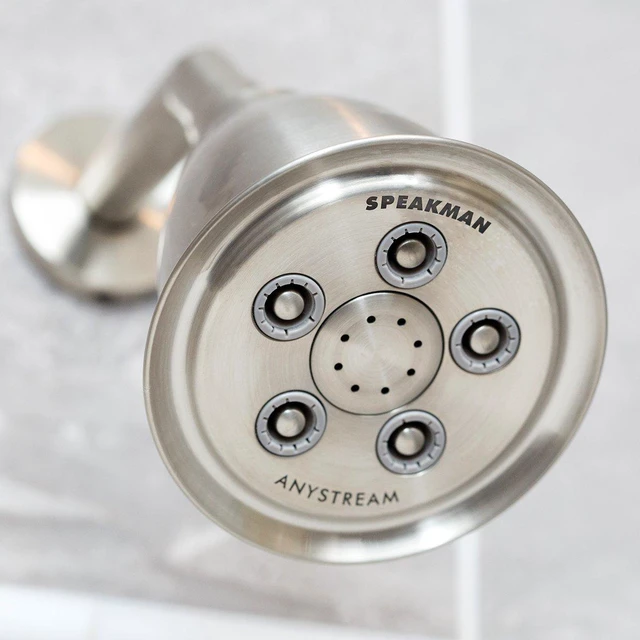 Alt view image 7 of 7 - Brushed Nickel S-2005-HB-BN Hotel Anystream High Pressure Shower Head-2.5 GPM Adjustable Replacement Bathroom Showerhead