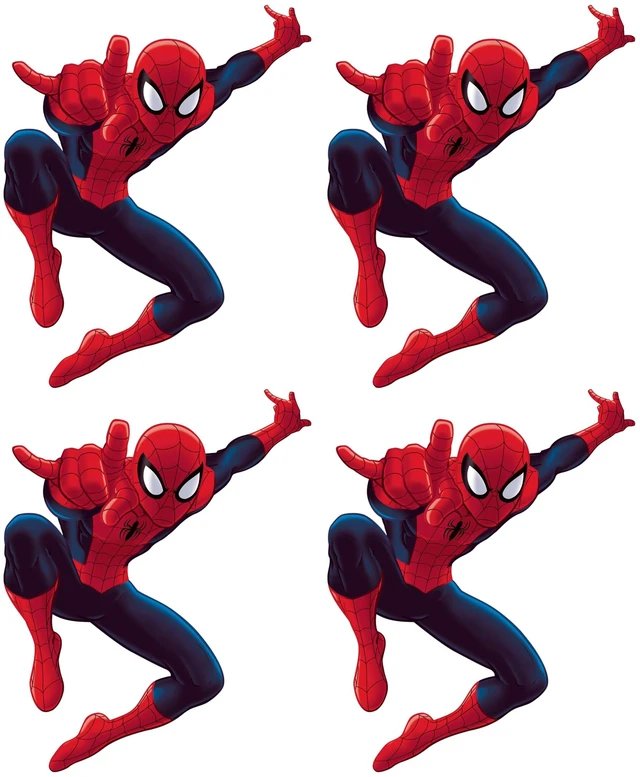 Main image of Marvel Ultimate Spider-Man Giant Peel and Stick Wall Decals by, RMK4831GM, Red, Blue, Yellow (Pack of 4)