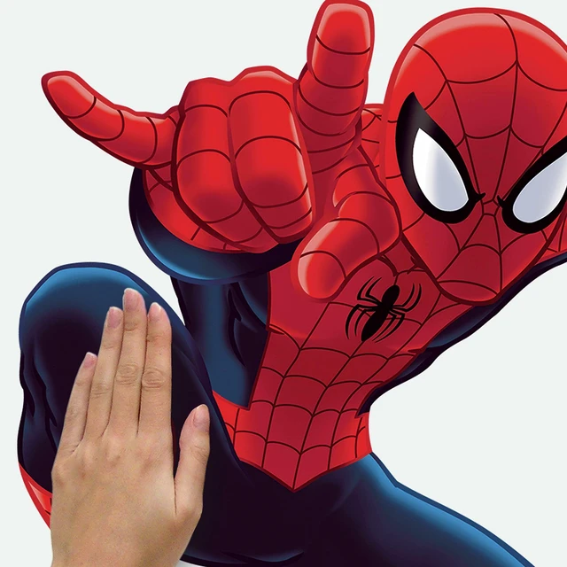 Alt view image 3 of 5 - Marvel Ultimate Spider-Man Giant Peel and Stick Wall Decals by, RMK4831GM, Red, Blue, Yellow (Pack of 4)