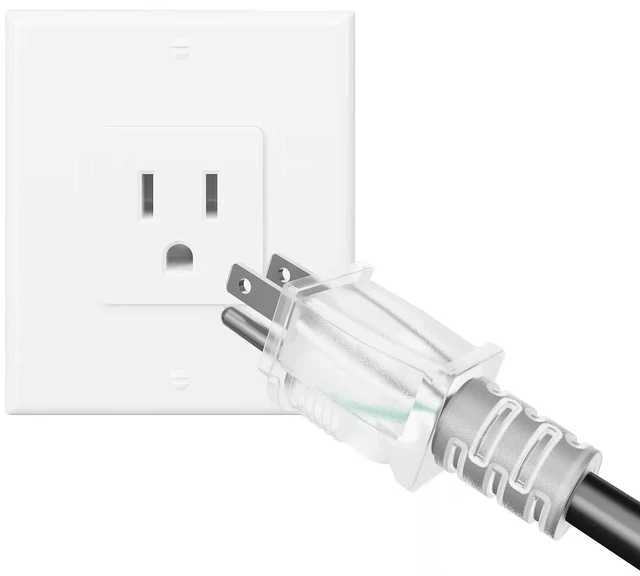Alt view image 4 of 6 - 50FT Power Extension Cord 3 Prong, 14 Gauge SJTW 5-15R Cable Male Plug to Female Connector,7 Outlets,Multiple Evenly-Spaced Plug,Suitable for Stage Setting or Outdoor