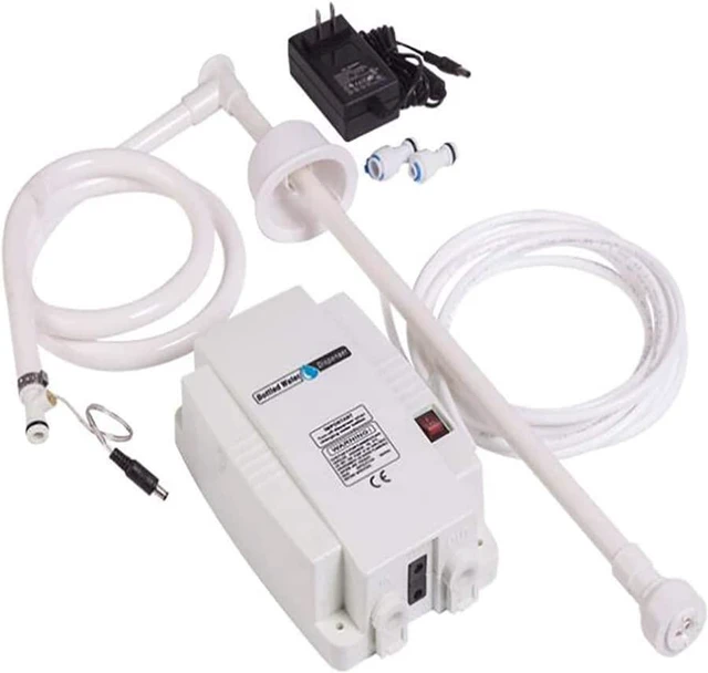 Alt view image 3 of 6 - Bottled Water Dispenser Pump System with Single Inlet, 110V 60PSI Drinking Water Electric Water Pump,Compatible with Coffee/Tea Maker, Water Dispenser,Ice Maker,Refrigerator