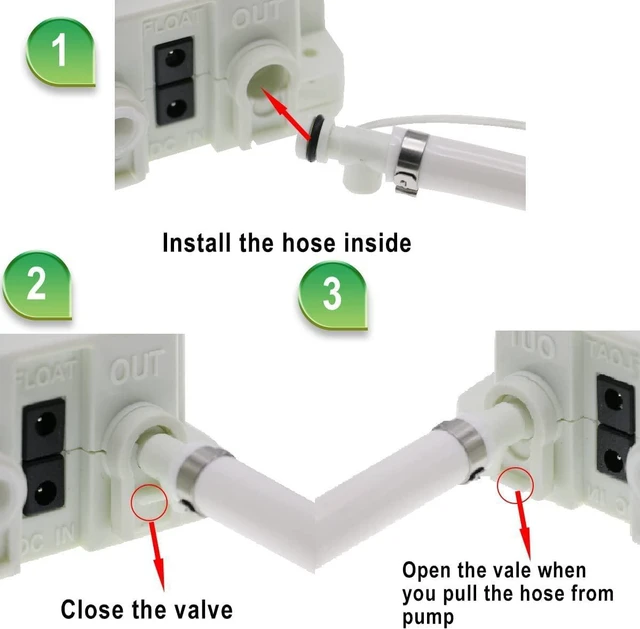 Alt view image 6 of 6 - Bottled Water Dispenser Pump System with Single Inlet, 110V 60PSI Drinking Water Electric Water Pump,Compatible with Coffee/Tea Maker, Water Dispenser,Ice Maker,Refrigerator