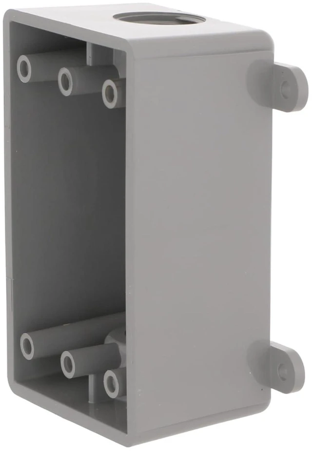 Alt view image 3 of 6 - PSB37550GY Single-Gang Weatherproof Three 1/2". or 3/4 in. Threaded Outlets,2 in,Gray,(Pack of 8)