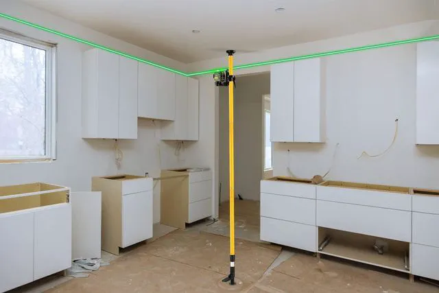 Alt view image 3 of 7 - 12 ft Telescoping Laser Level Pole with Tripod and Mounting Clamp 1/4"-20 & 5/8"-11 Threaded Mounts, 360° Fine-tuning Adjustable Bracket, Point & Line Laser Compatible