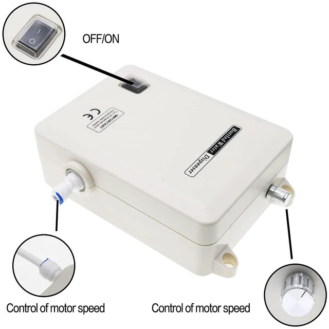 Alt view image 3 of 6 - Drinking Water Dispenser Pump System Bottle Water Dispenser 5 Gallon 40PSI for Refrigerator Ice Maker Faucet Coffee/Tea Maker Single Inlet